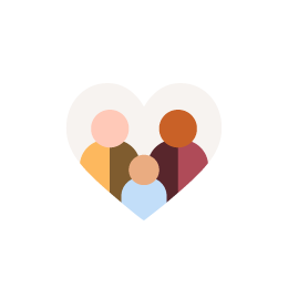 family heart icon