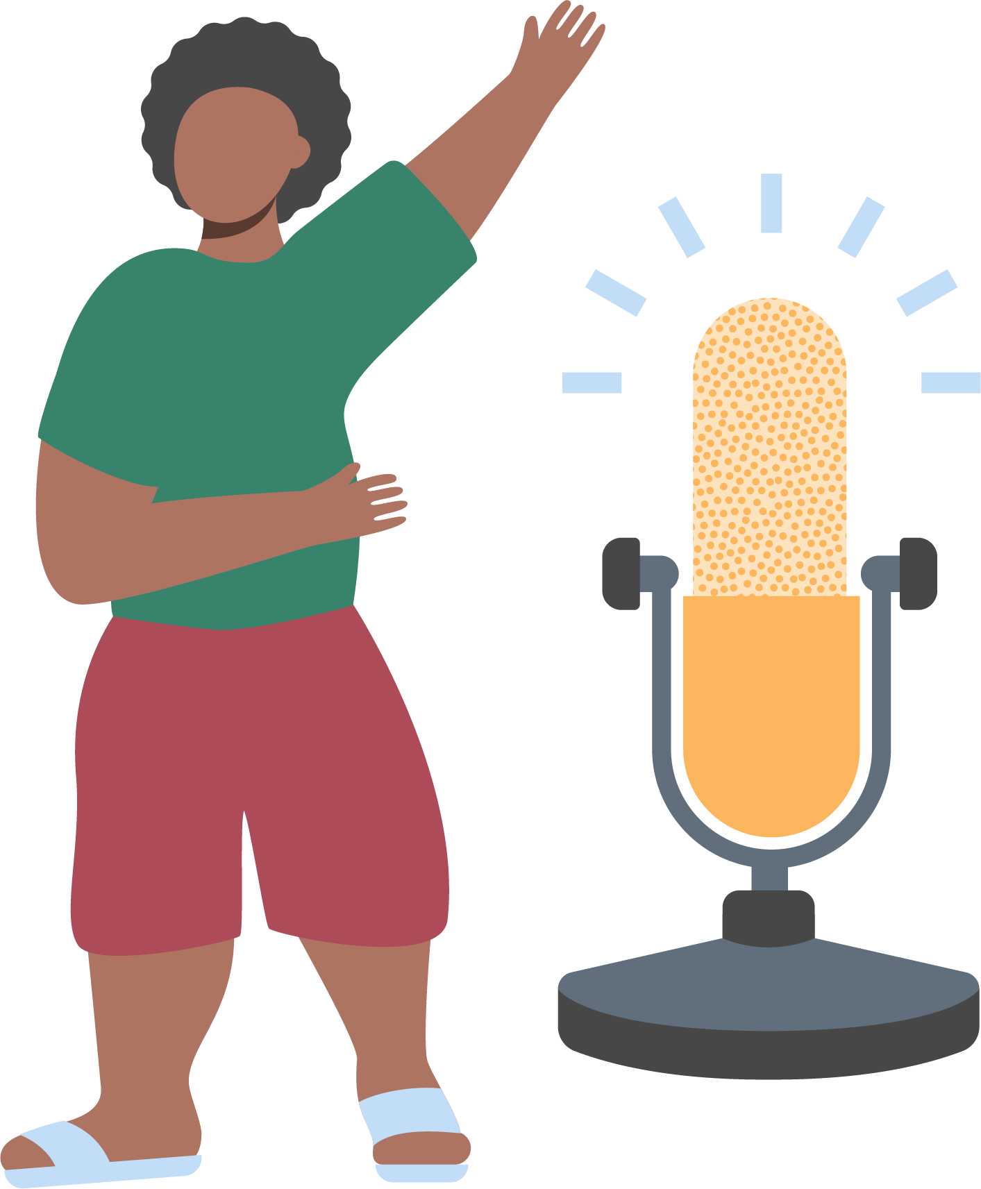 microphone person icon