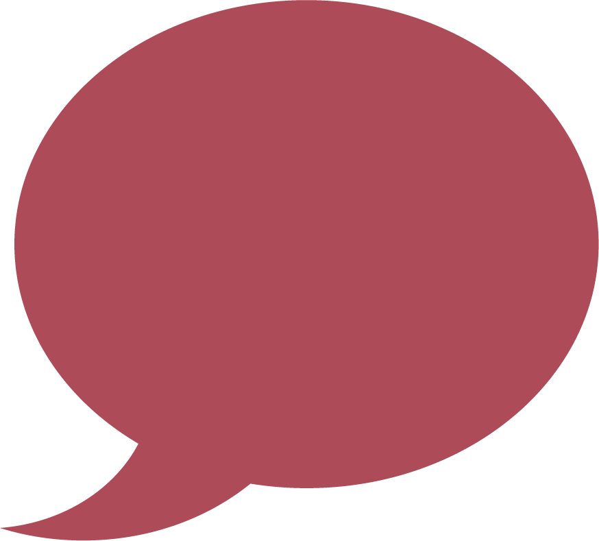 red speech bubble