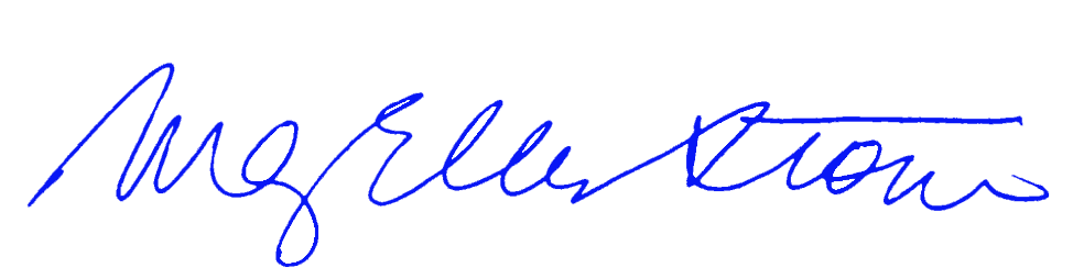 Signature de Mary Ellen Stone