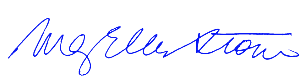 Firma di Mary Ellen Stone